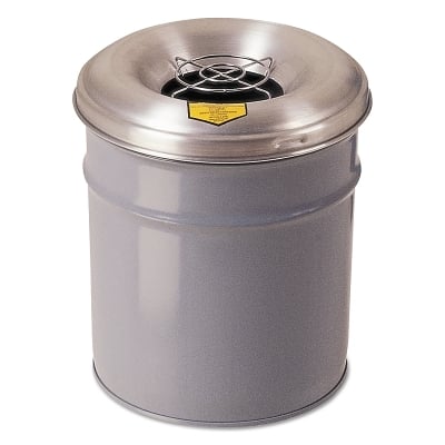 6 Gallon Gray Cease-Fireash & Butt Receptacle MPN:26626G