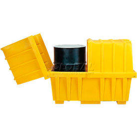 Eagle 1626 Spill 2 Drum Low-Profile Spill Containment Workstation - with Lid 1626