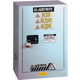 Justrite 15 Gal. Acid Cabinet Right Hinge Self-Close 1 Door 24