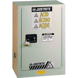 Justrite 15 Gal. Acid Cabinet Right Hinge Self-Close 1 Door 24