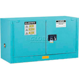 Justrite 17 Gal. Acid Cabinet Manual Close 2 Door Piggyback 43
