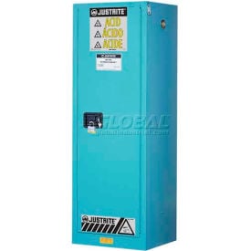 Justrite 22 Gal. Acid Cabinet Manual Close 1 Door 23-1/4
