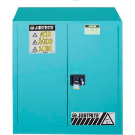 Justrite 30 Gal. Acid Corrosive Cabinet Self-Close 2 Door 43