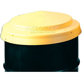 Eagle 1666 Yellow High Density Polyethylene (HDPE) Drum Cover - For Closed Head Drums 1666*****##*