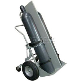 Justrite® 2 Cylinder Truck 4 Wheel with Firewall G-3973 - 16