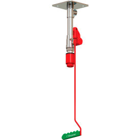 Hughes® Drench Shower Ceiling Mount Stainless Steel Pipe Nylon Showerhead 23GSV