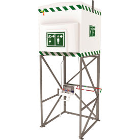 Hughes® Emergency Tank Shower w/ Eye & Face Wash Floor Mount 317 Gallon Capacity 110V GP QS1200