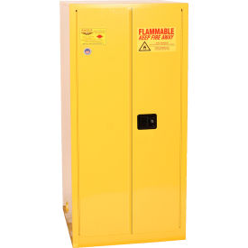 Eagle Mfg Drum Cabinet 55 Gal. Capacity Vertical Manual Close Flammable W/ Drum Supports 1926X