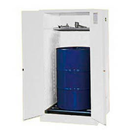 Justrite® Drum Cabinet 55 Gal. Capacity Vertical Manual Close Flammable 8962053