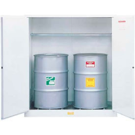 Justrite® Drum Cabinet 110 Gal. Capacity Vertical Manual Close Flammable W/ Drum Support 8991053