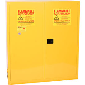Eagle Mfg Drum Cabinet 110 Gal. Capacity Vertical Manual Close Hazmat W/ Drum Suports & Rollers HAZ1955X