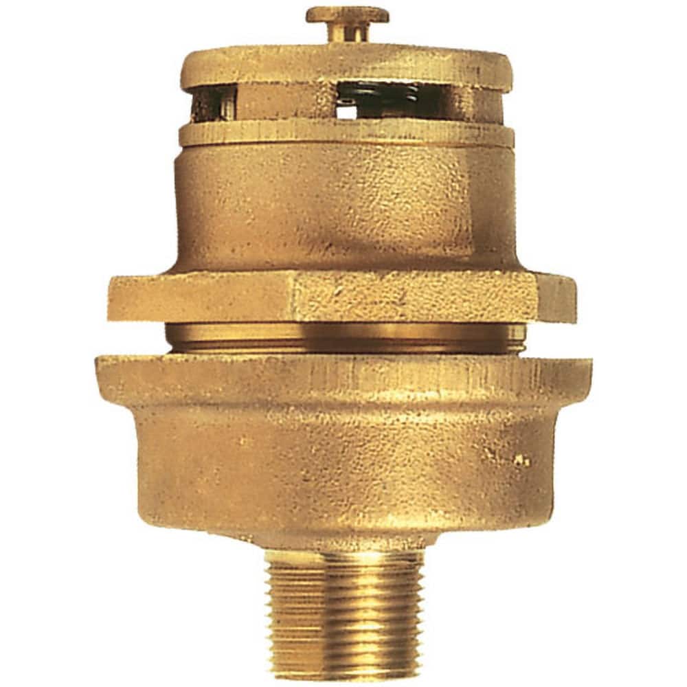 Drum Vents, Vent Type: Drum Vent Adapter , Connection Size: 0.75in , Thread Type: NPT , Body Material: Brass , Color: Brass  MPN:08102