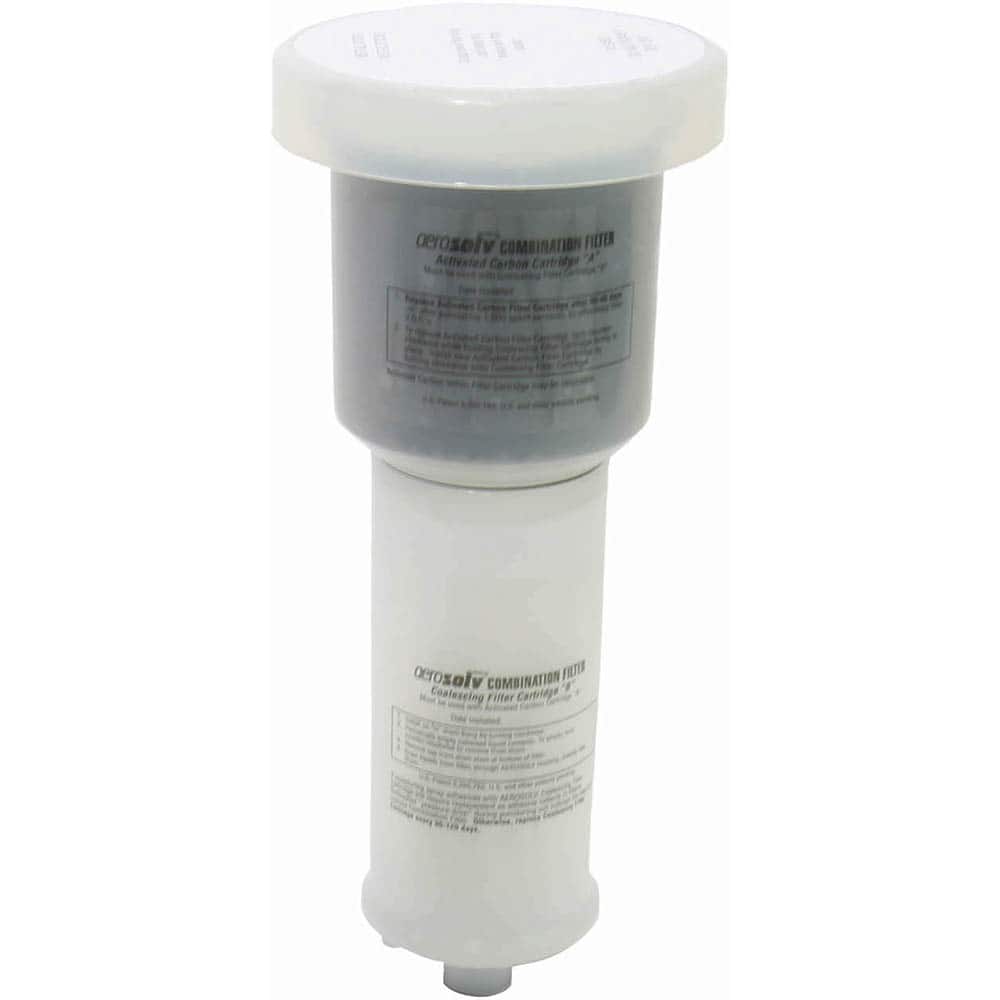 Drum Vents, Vent Type: Drum Filter Cartridge , Connection Size: 0.75in , Thread Type: NPT , Vacuum Relief: Automatic , Body Material: Polyethylene  MPN:28197