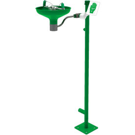 Hughes® Laboratory Eye & Face Wash Station Pedestal Mount Stainless Steel Bowl L85GSP