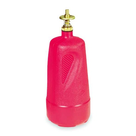 Dispensing Bottle, 32 oz Capacity, Polyethylene, Red, 4 in Outside Diameter, FM Approved MPN:14010