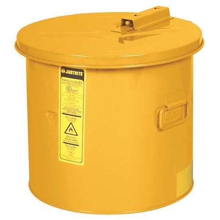 Dip Tank, Steel, 5 gal, Yellow MPN:27606