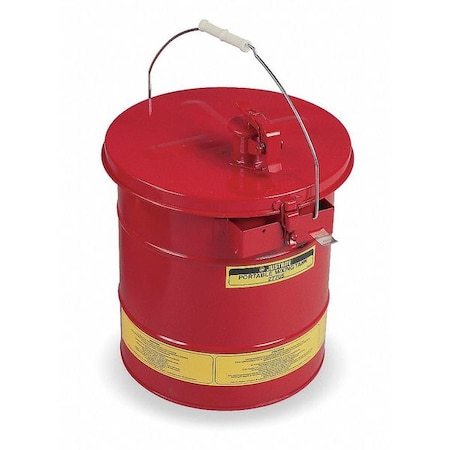 Mixing Tank, Steel, 5 gal, Red MPN:27705