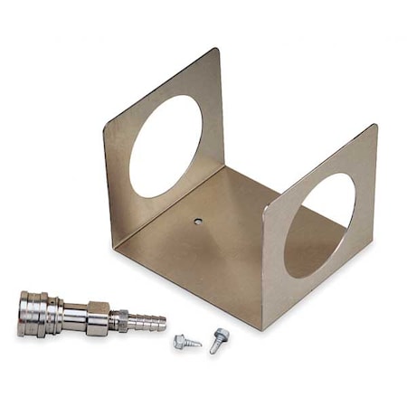 Silver Polypropylene/Stainless Steel HPLC Wall Bracket MPN:28150