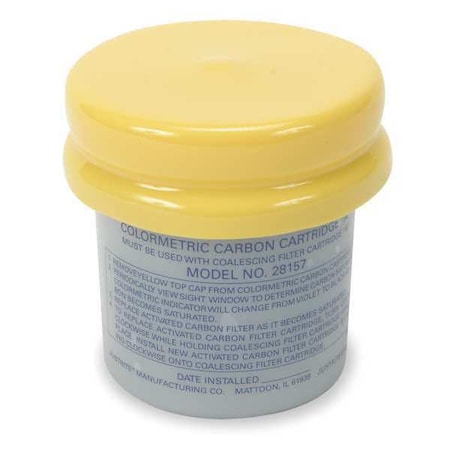 HPLC Replacement Carbon Filters, Plastic, White, 3 1/2 in Dia. MPN:28157