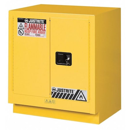 Flammables Safety Cabinet, 19 gal, 1 Shelves, Steel, 30 in W x 35-3/4