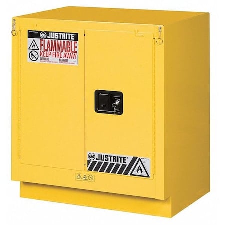 Flammables Safety Cabinet, 19 gal, 1 Shelves, Steel, 30 in W x 35-3/4