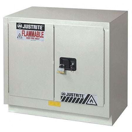 Flammable Liquid Safety Cabinet, 23 gal, 1 Shelves, Galvanized Steel, 36 in W x 35-3/4