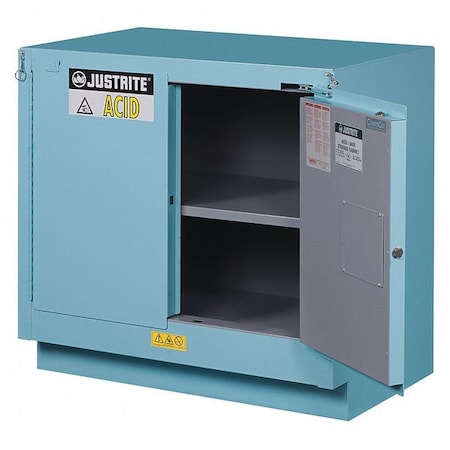 Corrosive Safety Cabinet, 23 gal, 1 Shelves, Steel, 36 in W x 35-3/4