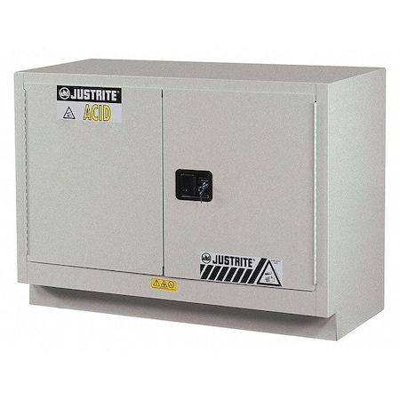 Corrosive Safety Cabinet, 31 gal, 1 Shelves, Steel, 48 in W x 35-3/4