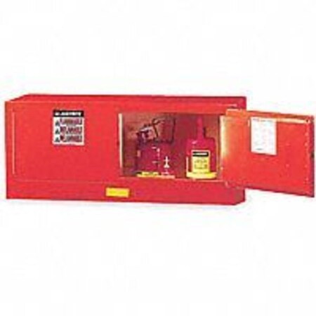 Hazardous Material Storage Cabinet, 12 gal, 0 Shelves, Steel, 43 in W x 18 in H x 18 in D, Red MPN:891301