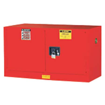 Hazardous Material Storage Cabinet, 17 gal, 1 Shelves, Steel, 43 in W x 24 in H x 18 in D, Red MPN:891701