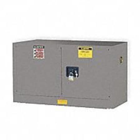 Flammable Liquid Safety Cabinet, 17 gal, 1 Shelves, Galvanized Steel, 43 in W x 24