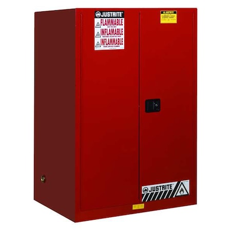 Hazardous Material Storage Cabinet, 60 gal (2 x 30 gal Drums), 1 Shelves, Steel, 43 in W x 65 in H x MPN:899071