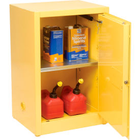 Eagle Compact Flammable Cabinet - Self Close Door 12 Gallon 1924X