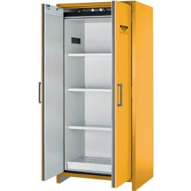Justrite Flammable Cabinet Hybrid Close Double Door 30 Gal. Cap. 35-3/16