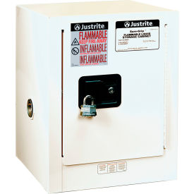 Justrite® Flammable Cabinet Self Close Single Door 4 Gallon Cap. 17