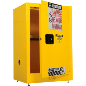 Justrite Flammable Liquid Cabinet 12 Gallon Manual Single Door Vertical Storage 891200