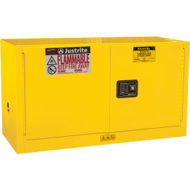 Justrite® Flammable Cabinet Manual Close Double Door 17 Gallon Capacity 43