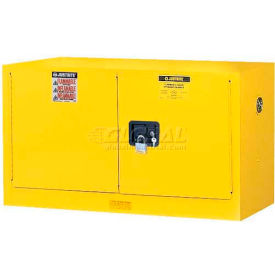 Justrite 17 Gallon 2 Door Self-Close Piggyback Flammable Cabinet 43
