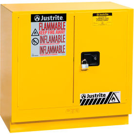 Justrite® Flammable Cabinet Self Close Double Door 22 Gallon Capacity 35