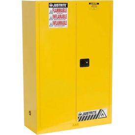 Justrite Flammable Cabinet With Manual Close Double Door 45 Gallon 894500