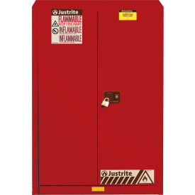 Justrite® Flammable Cabinet Manual Close Double Door 45 Gal. Cap. 43