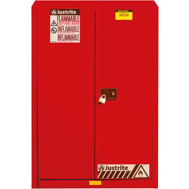 Justrite® Flammable Cabinet Self Close Double Door 45 Gal. Cap. 43