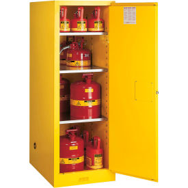 Justrite® Flammable Cabinet Manual Close Single Door 54 Gal. Capacity 23-1/4