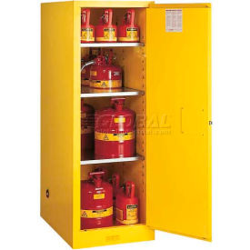 Justrite 54 Gallon 1 Door Manual Slimline Flammable Cabinet 23-1/4