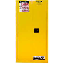 Justrite® Flammable Cabinet Self Close Double Door 60 Gallon Capacity 34