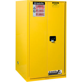 Justrite® Flammable Cabinet Bi-Fold Self Close Single Door 90 Gal. Cap. 43