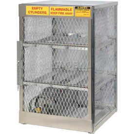 Justrite Horizontal 6 Cylinder Aluminum Storage Cabinet 30