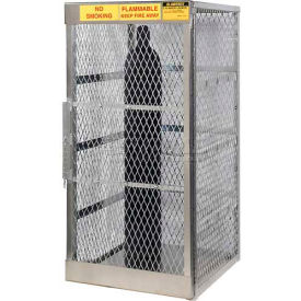 Justrite Vertical 5-10 Cylinder Aluminum Storage Cabinet 30