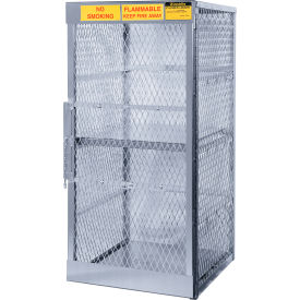 Justrite® Vertical Cylinder Storage Cabinet Single Door 8 Cylinder Cap. 30