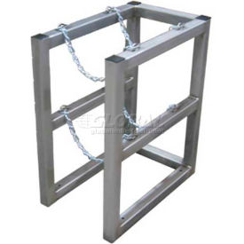 Stainless Steel Cylinder Tube Rack 1 Wide x 2 Deep 16